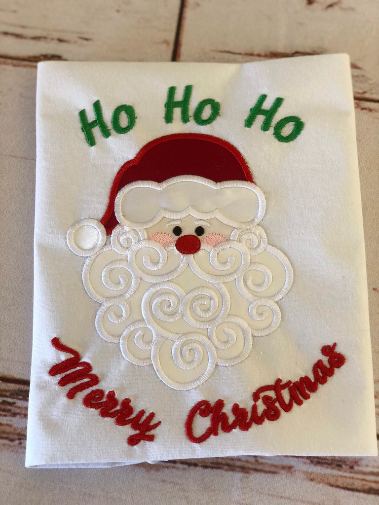 Christmas Santa Ho Ho Ho Machine Embroidery Design