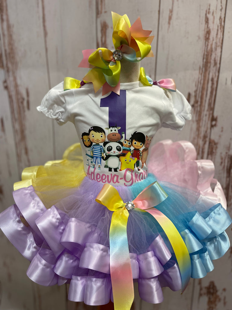 LV Designer Tutu Birthday Outfit, LV Theme Dress