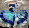 Blue Dog Theme Tutu Birthday Outfit, Bluey Theme Birthday, Birthday Shirt