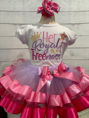 birthday tutu dress Shop Pink - baby girl dress and babies aged 12 months old Royal Threeness, Twoness, Oneness Tutu