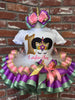 Afro Unicorn Floral Tutu Birthday Outfit, Unicorn Dress