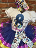 Coraline theme Birthday Tutu Outfit, Rainbow Tutu Set