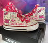 Kitty themed Bling Sneakers, Kitty Bling Shoes, personalized shoes, Custom Kitty Shoes, Custom Bling Chucks