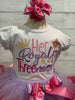 Royal Threeness, Twoness, Oneness Tutu Birthday Outfit, Royal Tutu Dress in any number