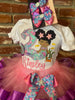 Mermaid Under the Sea Theme Birthday Tutu Outfit, Under The Sea Dress, Ocean theme Dress