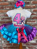 Ghosty Girl Spidey Birthday Tutu Outfit, Spider Girl Dress