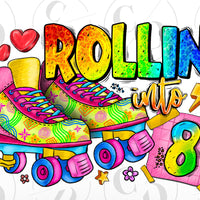 Rollin Into 8, Roller Skates,Rink Roller Skates
