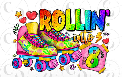 Rollin Into 8, Roller Skates,Rink Roller Skates