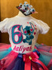 Lilo y Stitch cumpleaños Tutu, camiseta de cumpleaños personalizada, traje de Lilo, traje de cumpleaños de Lilo, traje de Lilo Hula, traje de baile de Lilo, traje hawaiano