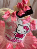Kitty Birthday Outfit, Custom Kitty embroidery shirt, Kitty Birthday Dress