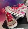 Kitty themed Bling Sneakers, Kitty Bling Shoes, personalized shoes, Custom Kitty Shoes, Custom Bling Chucks