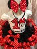 Classic Red and Black Miss mouse theme polka dot birthday outfit