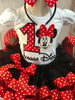 Classic Red and Black Miss mouse theme polka dot birthday outfit
