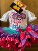 Traje de cumpleaños de tutú de tarta de fresa, traje de primer cumpleaños, segundo cumpleaños a cualquier edad, vestido de tarta de fresa
