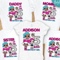 LOL theme family birthday shirts, LOL party shirts