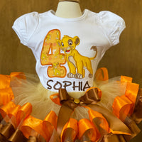 Simba Lion King Birthday tutu outfit, Lion King Party dress, Simba Lion King Dress