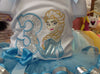 Elsa congelada, tutú de cinta, camisa de cumpleaños bordada, traje de cumpleaños congelado, vestido de tutú congelado, princesa de cumpleaños Elsa, traje de pastel de Elsa