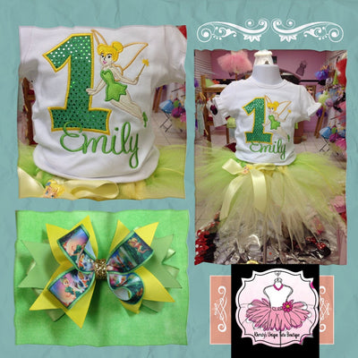 TinkerBell Outfit, Pixy Tutu,Tinkerbell Birthday,Tinkerbell Bday Outfit,Tinkerbell Tutu,Tinkerbell Birthday Shirt,Tinkerbell Birthday Party