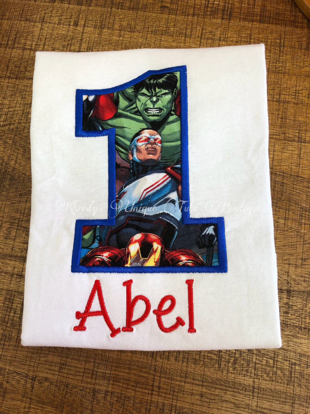 personalized superhero birthday shirts