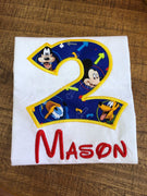 Mickey and the Gang Birthday Shirt, Number Birthday Shirt