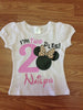 Minnie Mouse 2nd Birthday Shirt - Im Twodles shirt - Pink Gold Minnie Birthday Shirt - Minnie Shirt,Minnie Mouse Second Birthday Shirt