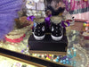 Vampirina Personalized Bling Converse, Purple and Black shoes, Custom Converse, Custom Baby Shoes, Custom sneakers