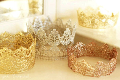 Glitter Princess Lace Crown