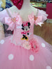 Minnie Mouse Inspired Dress,Princess Costume, toddler princess dress,Pink Minnie Mouse,flower girl dress