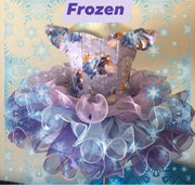 FROZEN II Inspired Purple Blue Dress, Elsa Anna Dress,Frozen dress,toddler princess dress,Disney Princess Costume,custom dress