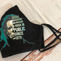 Texas Chainsaw Michael Meyer Social Distance Washable Face mask, funny face masks, Adjustable Ear straps