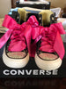 Tik Tok personalizado bling Converse para combinar con cualquier atuendo, zapatos de bebé Bling, zapatos de cumpleaños, zapatos de bebé personalizados, regalo de Baby Shower