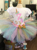 Pastel arco iris unicornio cumpleaños traje niñas, pastel unicornio cumpleaños traje, pastel cumpleaños tutu, pastel unicornio, arco iris unicornio tutu