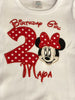 Minnie Mouse Birthday Shirt, Red and Black minnie shirt,1st 2nd 3rd any age Birthday shirt,custom embroidered birthday shirt
