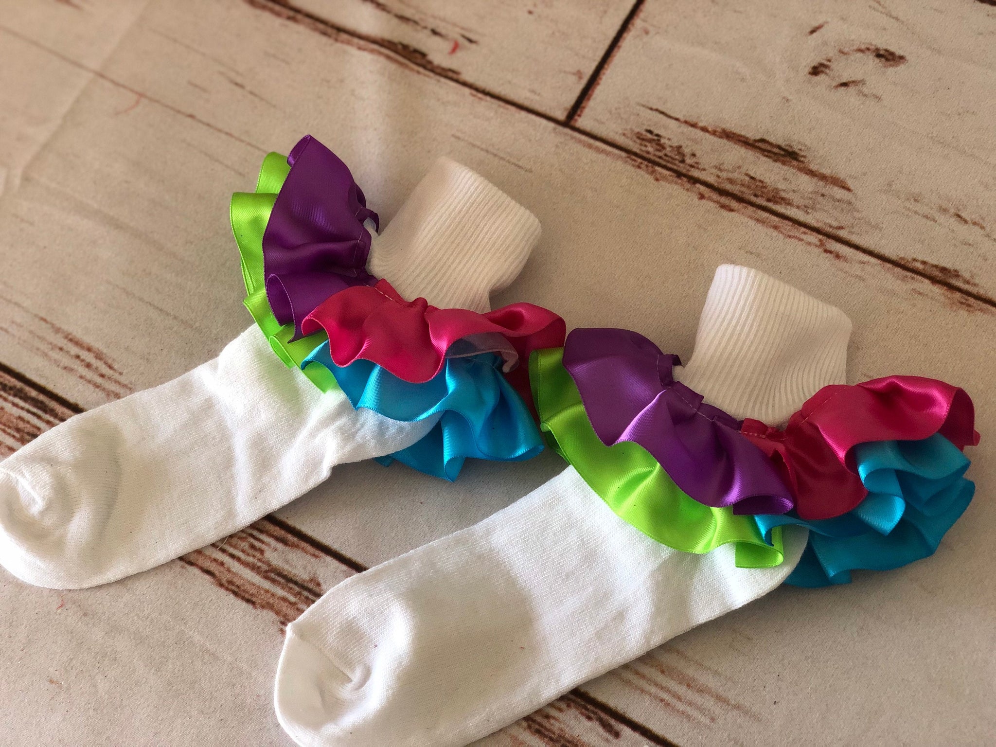 Tutu socks, ribbon ruffle socks, custom socks to match any outfit | The ...