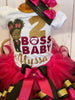 Boss Baby Birthday tutu outfit, Boss Baby girl Party dress, Baby Boss birthday outfit