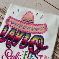 Camiseta de cumpleaños con tema Fiesta, camiseta de 1er cumpleaños, camiseta de cumpleaños Uno Dos Tres, camiseta de cumpleaños mexicana, camiseta de fiesta personalizada