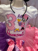 Minnie and Daisy Duck Theme Birthday Outfit,Mouse Ribbon Tutu,Minnie Mouse Dress