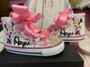 Miss Mouse Bling Converse personalizado, zapatos Miss Mouse, Converse personalizados, zapatos de bebé personalizados, zapatillas personalizadas, zapatillas Miss Mouse