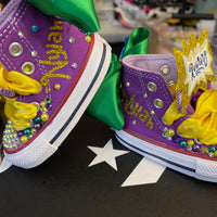 Rugrats temático Bling Converse, zapatos converse personalizados, Converse personalizados, zapatos de bebé personalizados, zapatillas de deporte personalizadas