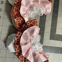Giraffe Tutu socks, ribbon ruffle socks, custom socks to match any outfit