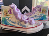 Frozen Elsa Bling Converse, zapatos Frozen, Converse personalizados, zapatos de bebé Elsa personalizados, zapatillas personalizadas