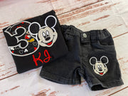 Traje de cumpleaños de Mickey Mouse, traje de cumpleaños de niños de Mickey Mouse bebé, cumpleaños de Mickey, traje de Mickey Mouse