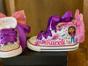Gabbys Dollhouse Custom Converse, Bling Shoes,Gabbys Dollhouse Bling Sneakers
