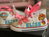 Dog Patrol Personalized Chucks, Patrol Birthday Sneakers , Any Character, Personalized Baby Shoes