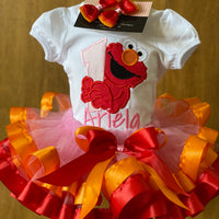 Street tutu outfit, Red Dress, Street Birthday Outfit