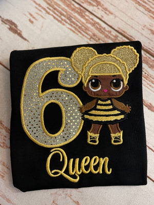 Queen Bee Theme Denim Outfit,LOL Queen Bee Denim Jacket and pants Outfit, Queen Bee Theme Denim set