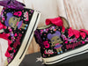 LOL Suprise Purple Queen zapatos personalizados, Purple Queen bling converse, LOL Bling zapatos