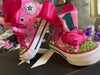Strawberry themed Bling Sneakers, personalized baby shoes, Custom Chucks, Custom Baby Shoes, Custom Strawberry sneakers