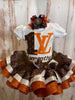LV Designer Tutu Birthday Outfit, LV Theme Dress