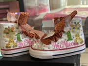 Mouse Theme sneaker shoes,  Custom Safari bling converse, Safari Bling shoes